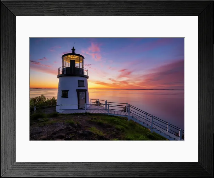 Framed Print : Sunrise from Owl's Head Lighthouse, Owl's Head, Maine, USA Framed Print : Sunrise from Owl's Head Lighthouse, Owl's Head, Maine, USA
