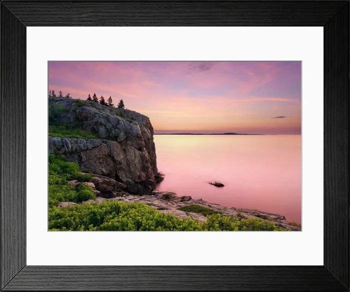 Framed Print : Sunrise from Great Head Peninsula, Acadia National Park, Maine, USA Framed Print : Sunrise from Great Head Peninsula, Acadia National Park, Maine, USA