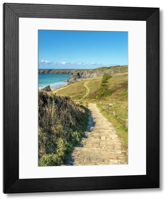 Framed Print : Bedruthan Steps, Cornwall, England, UK Framed Print : Bedruthan Steps, Cornwall, England, UK