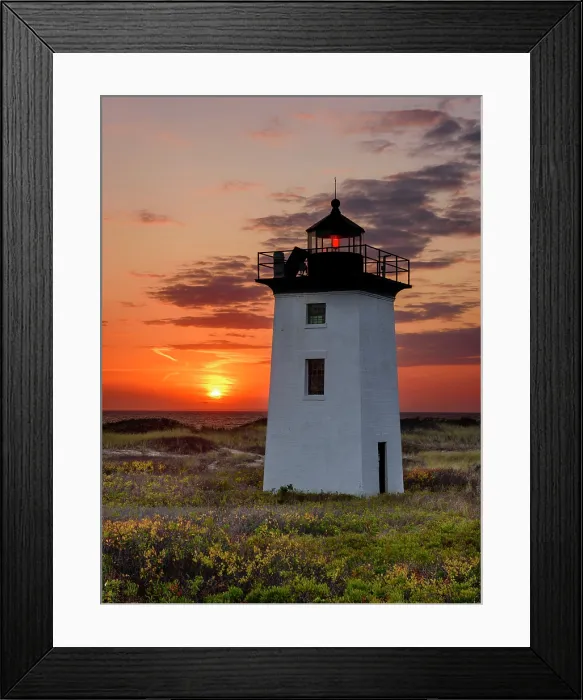 Framed Print : Sunset at Wood End Lighthouse on Cape Cod, Provincetown, Massachusetts, USA Framed Print : Sunset at Wood End Lighthouse on Cape Cod, Provincetown, Massachusetts, USA