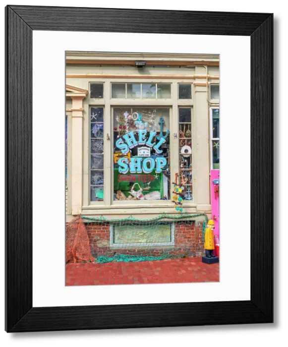 Framed Print : USA, Massachusetts, Cape Cod, Outer Cape, Provincetown, Shell Shop Framed Print : USA, Massachusetts, Cape Cod, Outer Cape, Provincetown, Shell Shop