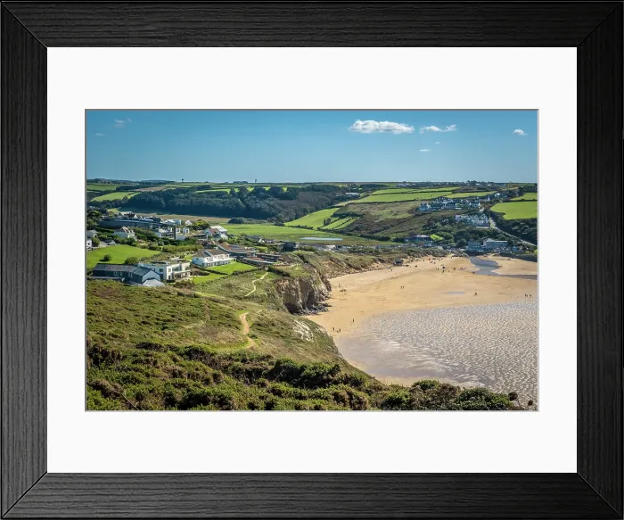 Framed Print : Mawgan Porth, Cornwall, England, UK