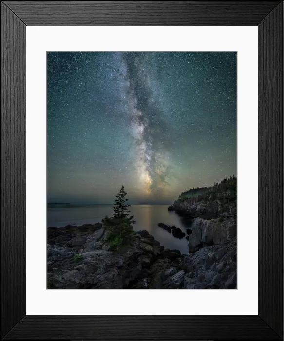 Framed Print : Milky Way over West Quoddy Head State Park, Lubec, Maine, USA Framed Print : Milky Way over West Quoddy Head State Park, Lubec, Maine, USA