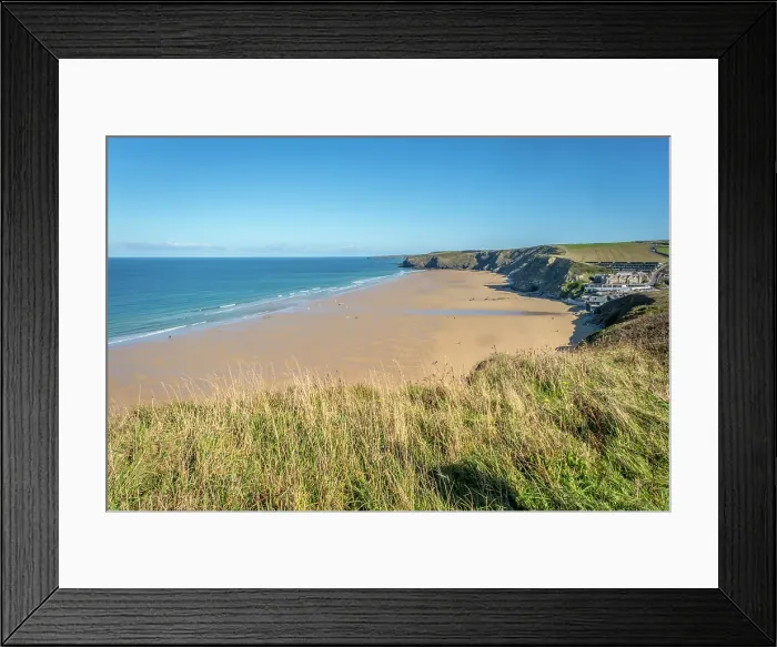 Framed Print : Watergate Bay, Cornwall, England, UK Framed Print : Watergate Bay, Cornwall, England, UK