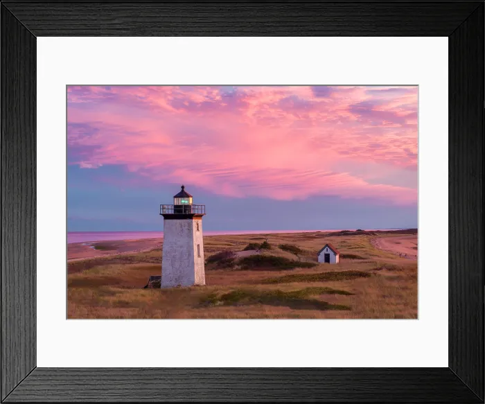 Framed Print : Sunset at Long Point Lighthouse on Cape Cod, Provincetown, Massachusetts, USA Framed Print : Sunset at Long Point Lighthouse on Cape Cod, Provincetown, Massachusetts, USA