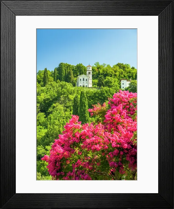 Framed Print : Europe, Italy, Friuli. View from Cormons towards the little church of the holy Vergin Framed Print : Europe, Italy, Friuli. View from Cormons towards the little church of the holy Vergin