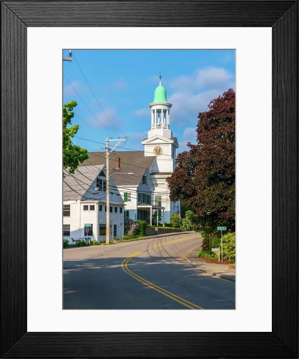 Framed Print : USA, Massachusetts, Cape Cod, Outer Cape, Wellfleet, First Congregational Church Framed Print : USA, Massachusetts, Cape Cod, Outer Cape, Wellfleet, First Congregational Church