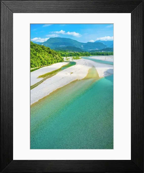 Framed Print : Europe, Italy, Friuli. The tagliamento river near to San Daniele in Friuli Framed Print : Europe, Italy, Friuli. The tagliamento river near to San Daniele in Friuli