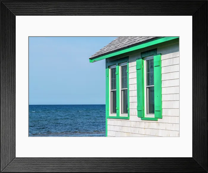 Framed Print : USA, Massachusetts, Cape Cod, Outer Cape, Truro, Days Cottages