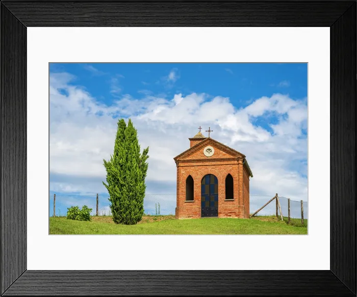 Framed Print : Europe, Italy, Piedmont. A little private chapel in the Monferrato area Framed Print : Europe, Italy, Piedmont. A little private chapel in the Monferrato area