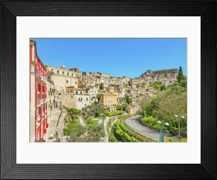 Framed Print : Historic town view, Ragusa Ibla, Ragusa province, Sicily, Italy Framed Print : Historic town view, Ragusa Ibla, Ragusa province, Sicily, Italy