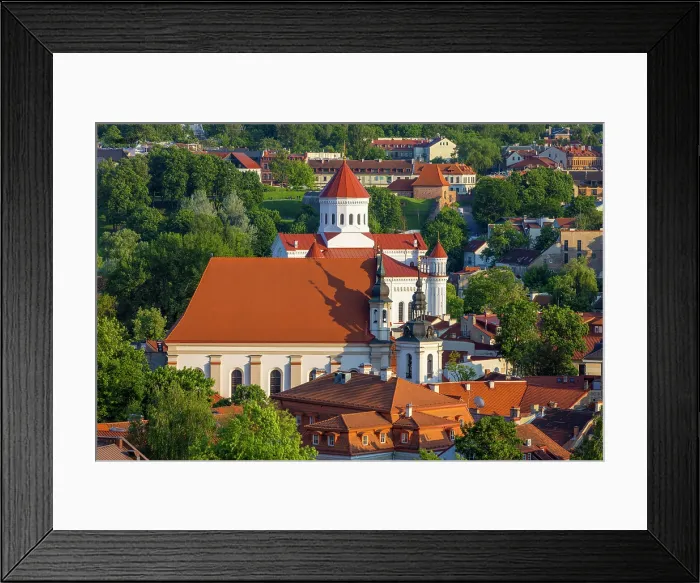 Framed Print : Elevated View of Church Heritage Museum and Vilnius from Gediminas Hill, Vilnius, Lithuania Framed Print : Elevated View of Church Heritage Museum and Vilnius from Gediminas Hill, Vilnius, Lithuania