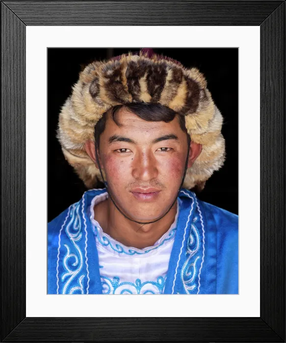 Framed Print : Portrait of a young Mongolian man, Bayan-Ulgii Province, Western Mongolia, Asia Framed Print : Portrait of a young Mongolian man, Bayan-Ulgii Province, Western Mongolia, Asia