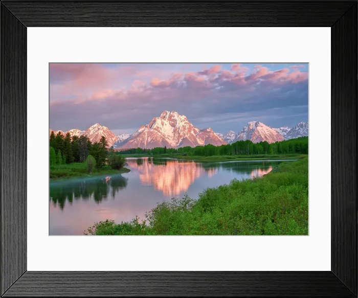 Framed Print : Sunrise from Oxbow Bend, Grand Teton National Park, Wyoming, USA Framed Print : Sunrise from Oxbow Bend, Grand Teton National Park, Wyoming, USA