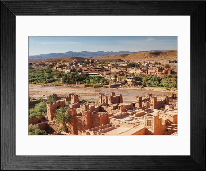 Framed Print : Ksar of Ait Ben Haddou and the Atlas Mountains, Ouarzazate, Morocco Framed Print : Ksar of Ait Ben Haddou and the Atlas Mountains, Ouarzazate, Morocco
