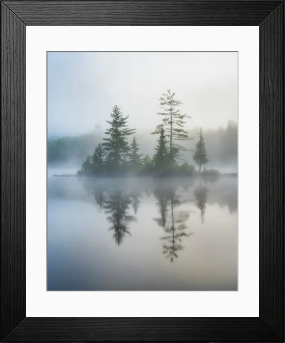 Framed Print : Morning fog on Ricker Pond, Groton State Forest, Vermont, USA Framed Print : Morning fog on Ricker Pond, Groton State Forest, Vermont, USA