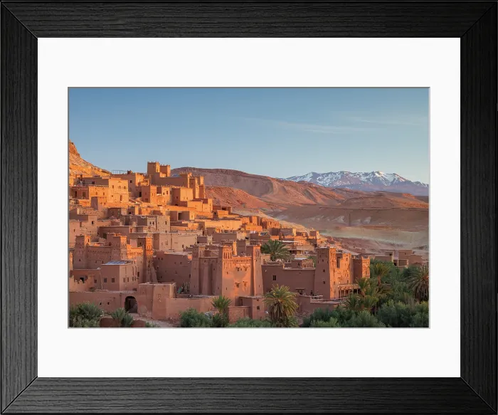 Framed Print : Ksar of Ait Ben Haddou and the Atlas Mountains, Ouarzazate, Morocco Framed Print : Ksar of Ait Ben Haddou and the Atlas Mountains, Ouarzazate, Morocco