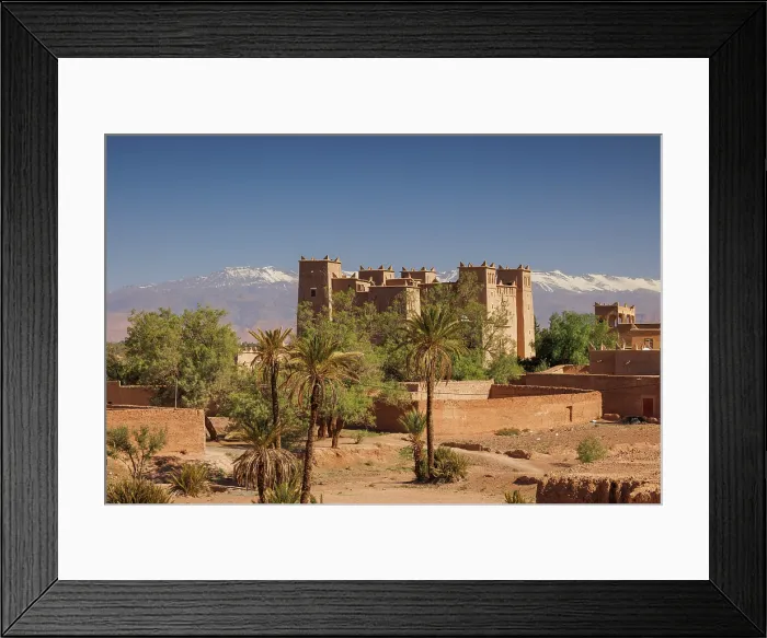 Framed Print : Ancient Kasbah Skoura, Ouarzazate, Morocco