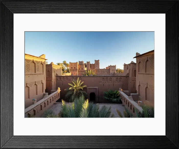 Framed Print : Ancient walled Kasbah Amridil, Skoura, Ouarzazate, Morocco