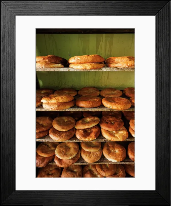 Framed Print : Freshly cooked traditional bread, Rissani, Morocco Framed Print : Freshly cooked traditional bread, Rissani, Morocco