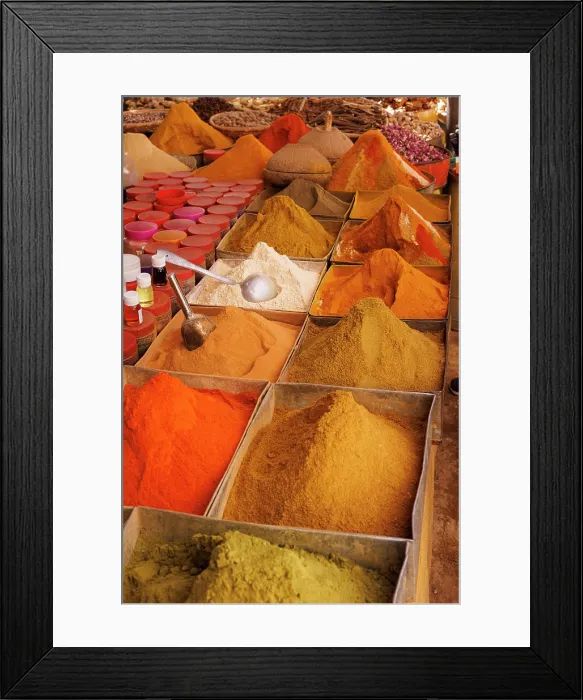 Framed Print : Spice market, Rissani, Morocco