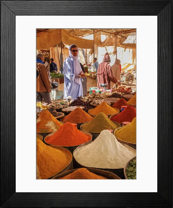 Framed Print : Spice market, Rissani, Morocco Framed Print : Spice market, Rissani, Morocco