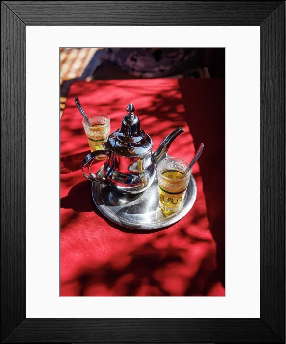 Framed Print : Mint tea, Marrakech, Morocco Framed Print : Mint tea, Marrakech, Morocco