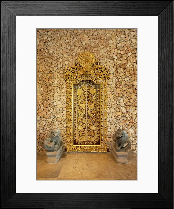 Framed Print : Ornately decorated door, Bali, Indonesia Framed Print : Ornately decorated door, Bali, Indonesia