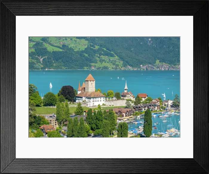 Framed Print : Spiez, Lake Thun, Berner Oberland, Switzerland
