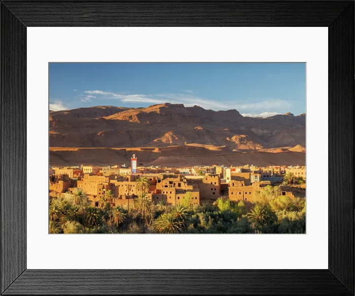 Framed Print : Tinghir, Tinghir Province, Morocco