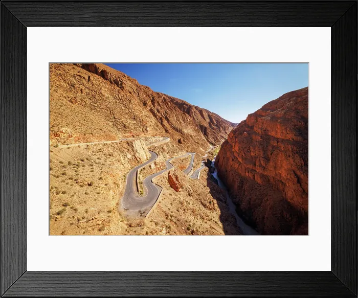 Framed Print : Beautiful winding road, Dades Gorge, Tinghir Province, Boumalne Dades, Morocco Framed Print : Beautiful winding road, Dades Gorge, Tinghir Province, Boumalne Dades, Morocco