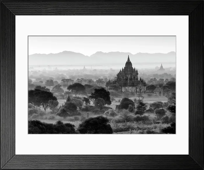 Framed Print : Ancient temples at dawn, Bagan, Myanmar Framed Print : Ancient temples at dawn, Bagan, Myanmar