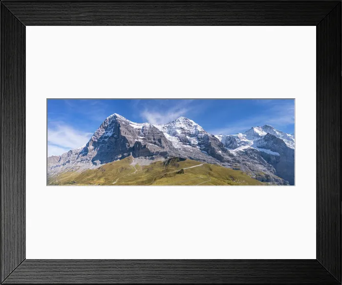 Framed Print : Eiger, Monch and Jungfrau above Kleine Scheidegg, Berner Oberland, Switzerland Framed Print : Eiger, Monch and Jungfrau above Kleine Scheidegg, Berner Oberland, Switzerland