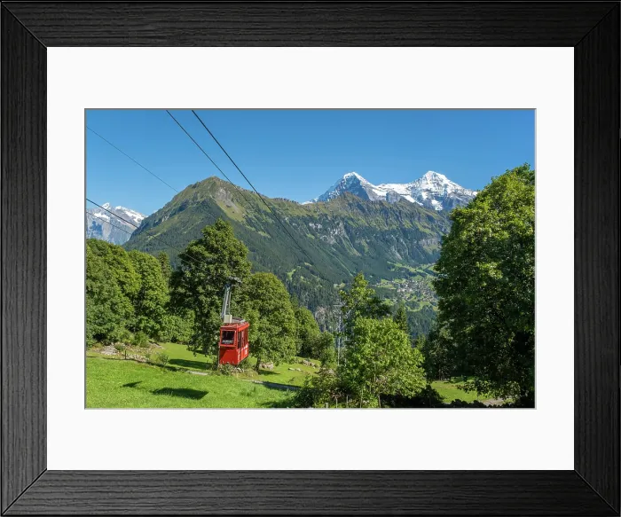Framed Print : Eiger and Monch from Isenfluh, Berner Oberland, Switzerland Framed Print : Eiger and Monch from Isenfluh, Berner Oberland, Switzerland