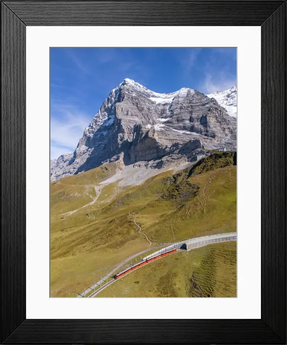Framed Print : Eiger above Kleine Scheidegg, Berner Oberland, Switzerland