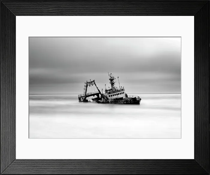 Framed Print : Wreck of the Zeila, South Atlantic Ocean, near Hentiesbay, Namibia, Africa Framed Print : Wreck of the Zeila, South Atlantic Ocean, near Hentiesbay, Namibia, Africa