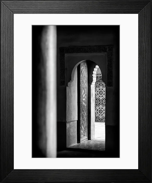 Framed Print : Interior of the Mausoleum of Moulay Ismail, Meknes, Morocco Framed Print : Interior of the Mausoleum of Moulay Ismail, Meknes, Morocco