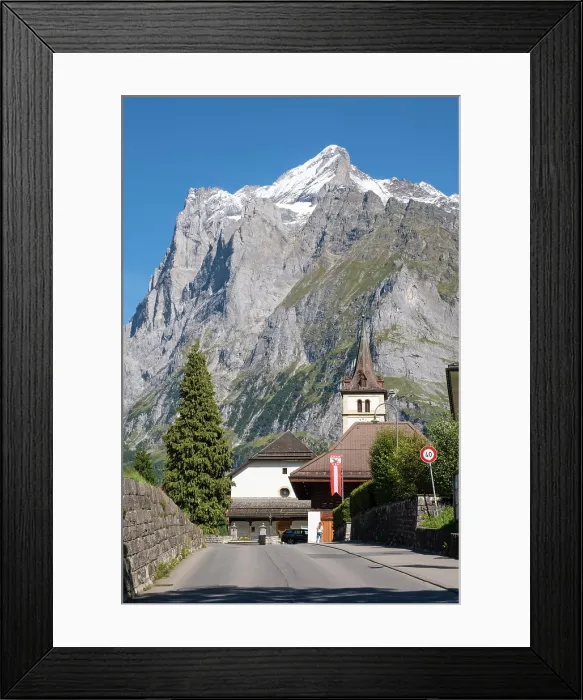 Framed Print : Wetterhorn, Grindelwald, Berner Oberland, Switzerland Framed Print : Wetterhorn, Grindelwald, Berner Oberland, Switzerland