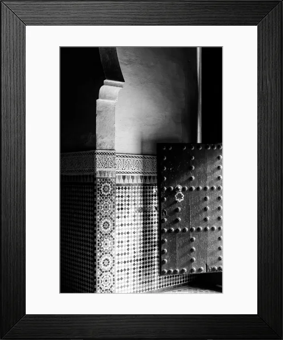 Framed Print : Interior of the Mausoleum of Moulay Ismail, Meknes, Morocco Framed Print : Interior of the Mausoleum of Moulay Ismail, Meknes, Morocco