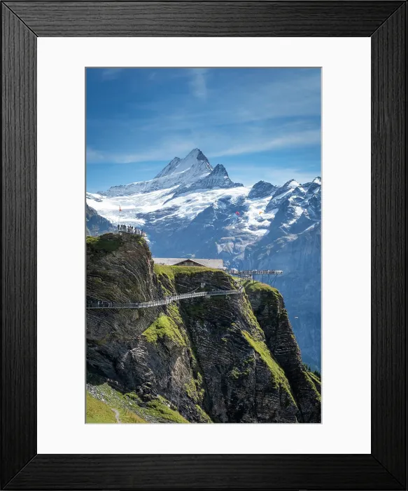 Framed Print : Grindelwald First and Schreckhorn, Grindelwald, Berner Oberland, Switzerland Framed Print : Grindelwald First and Schreckhorn, Grindelwald, Berner Oberland, Switzerland