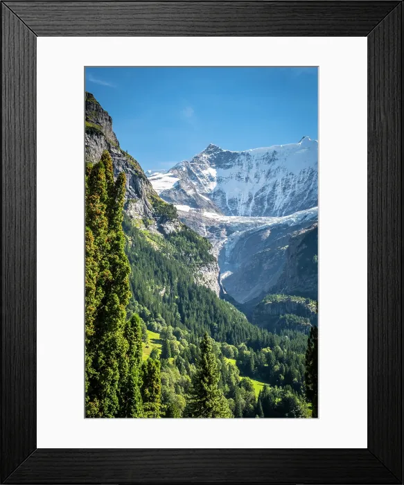 Framed Print : Klein Fiescherhorn, Grindelwald, Berner Oberland, Switzerland
