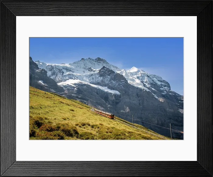 Framed Print : Jungfrau above Kleine Scheidegg, Berner Oberland, Switzerland Framed Print : Jungfrau above Kleine Scheidegg, Berner Oberland, Switzerland