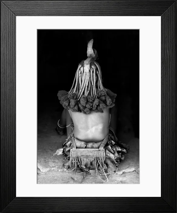 Framed Print : Portrait of a young Himba woman showing braided hair, Kaokoland, , Namibia, Africa Framed Print : Portrait of a young Himba woman showing braided hair, Kaokoland, , Namibia, Africa