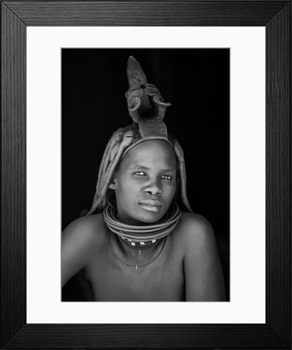Framed Print : Portrait of a young Himba woman, Kaokoland, Namibia, Africa Framed Print : Portrait of a young Himba woman, Kaokoland, Namibia, Africa