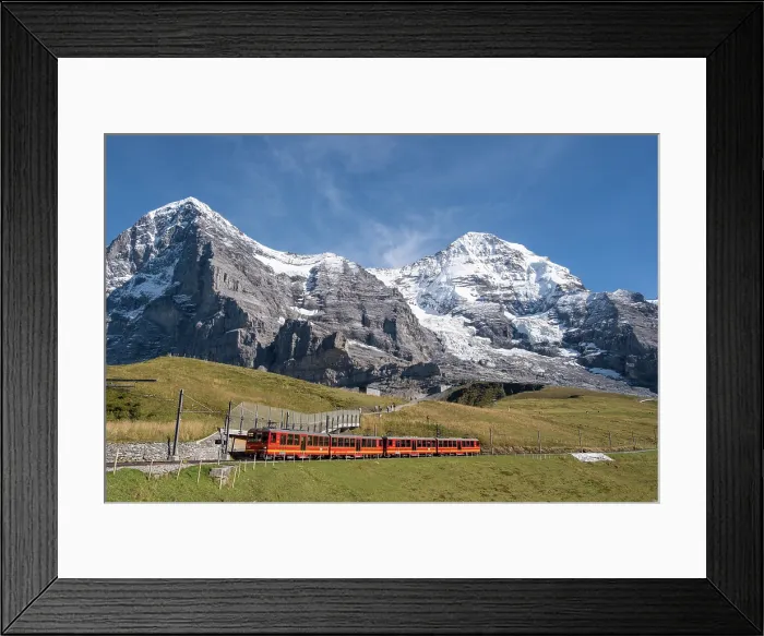 Framed Print : Eiger and Monch above Kleine Scheidegg, Berner Oberland, Switzerland Framed Print : Eiger and Monch above Kleine Scheidegg, Berner Oberland, Switzerland