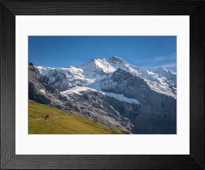 Framed Print : Jungfrau above Kleine Scheidegg, Berner Oberland, Switzerland