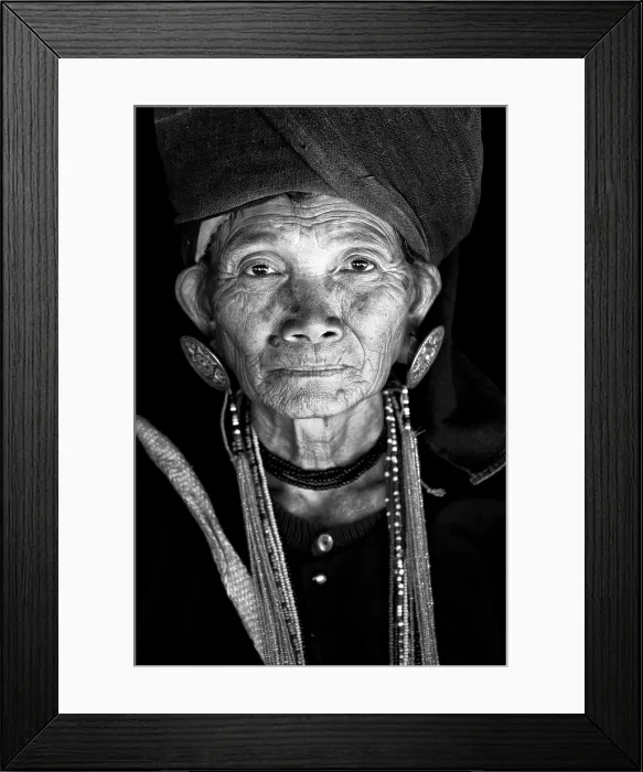 Framed Print : Woman of the Ann tribe, dressed in black, near Kengtung, Shan State, Myanmar Framed Print : Woman of the Ann tribe, dressed in black, near Kengtung, Shan State, Myanmar