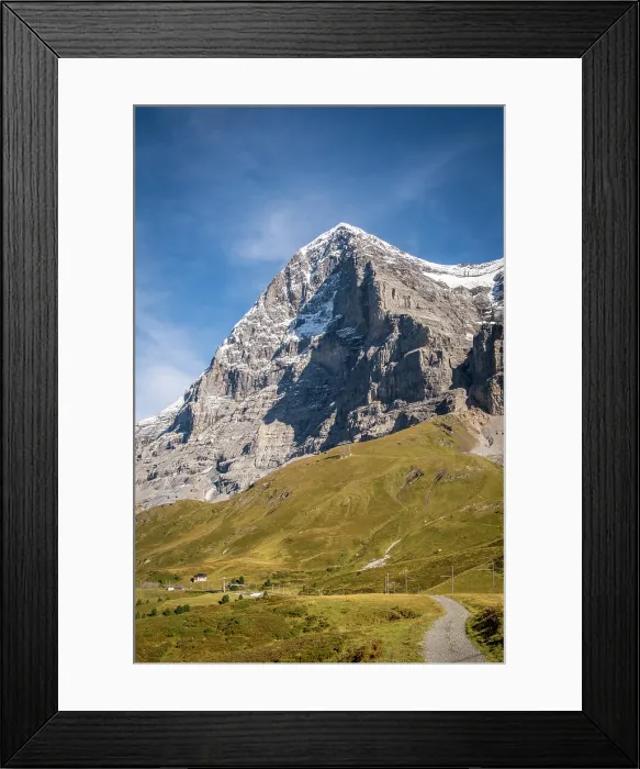 Framed Print : North Face of the Eiger from Kleine Scheidegg, Berner Oberland, Switzerland