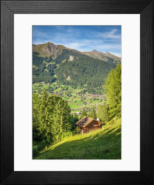Framed Print : Grindelwald looking north, Berner Oberland, Switzerland Framed Print : Grindelwald looking north, Berner Oberland, Switzerland