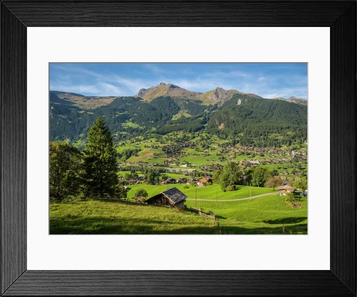 Framed Print : Grindelwald looking north, Berner Oberland, Switzerland Framed Print : Grindelwald looking north, Berner Oberland, Switzerland